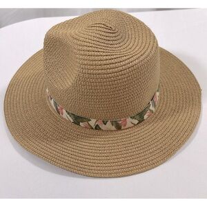 ‼️SALE‼️TABBY.  Summer & Rose Floppy Sun Hat Removable Decorative Band  M